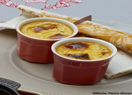 Flan vanille et fleur d'oranger