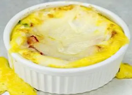 Flans de tomate, cheddar et endives
