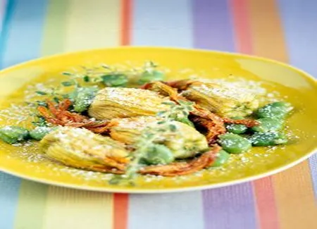 Fleurs de courgette farcies