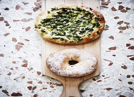 Focaccia à la ciboule