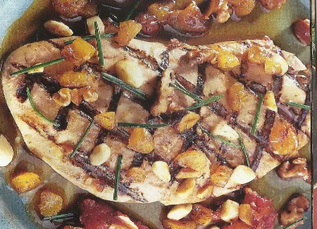 Foie gras grillé aux fruits secs
