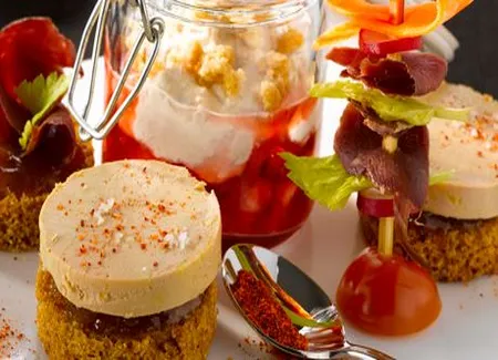 Foie gras: verrines, tapas et tatins