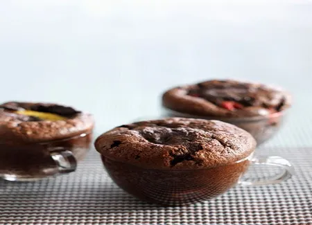 Fondant au chocolat et à l'orange