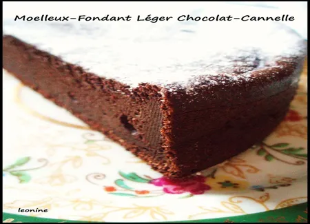 Fondant léger au chocolat et à la cannelle