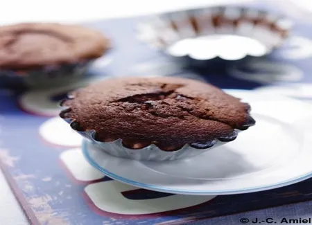 Fondants au chocolat noir à l'huile essentielle de menthe