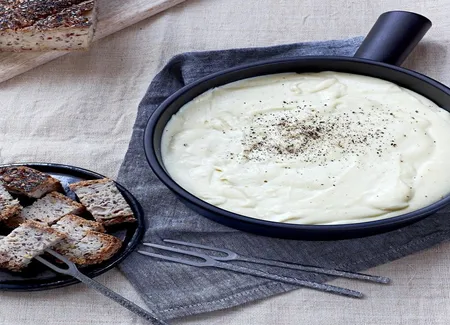 Fondue de pommes de terre