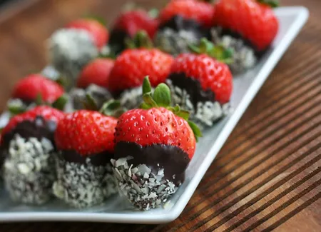 Fraises choco-amandes