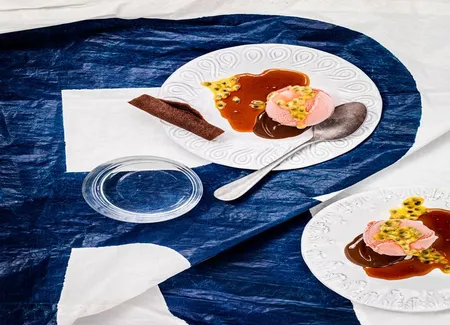Fraises, chocolat et caramel