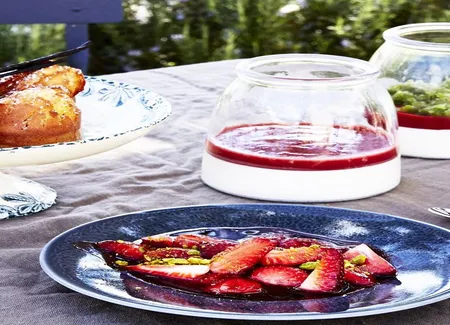 Fraises cuites et crues