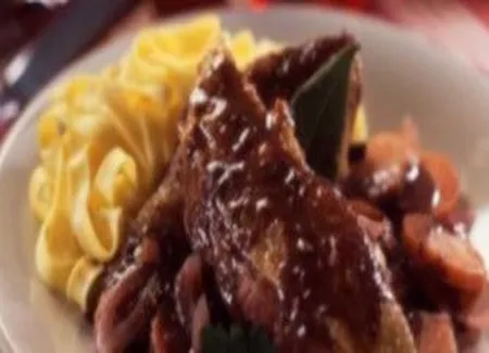 Fricassée de poulet au porto et au chocolat