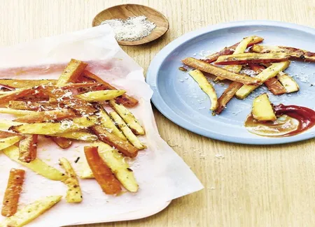 Frites de légumes au parmesan