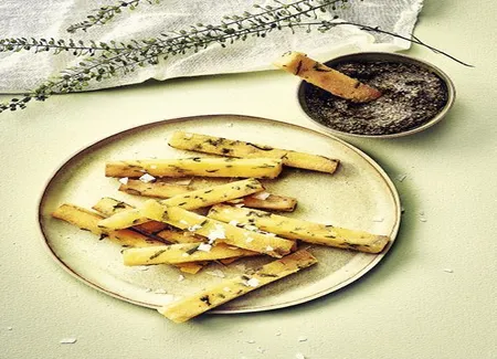 Frites de polenta au comté