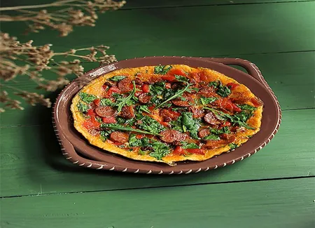 Frittata au chorizo et poivrons grillés