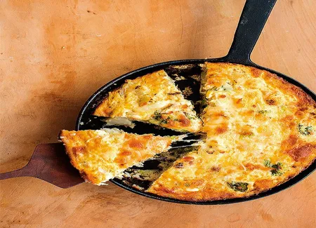 Frittata aux deux choux
