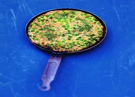 Frittata de petits pois à l'orge