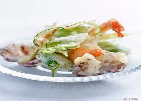 Fritto misto de crevettes et supions