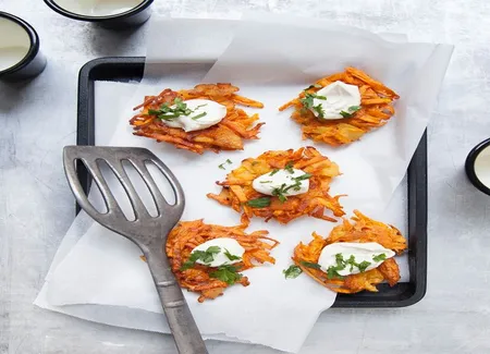 Galettes de patate douce aux pommes