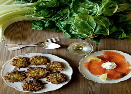Galettes de pommes de terre et blette