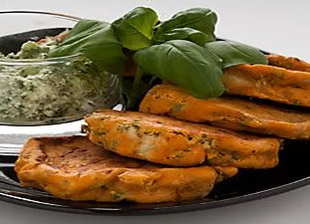 Galettes de tomates aux épinards