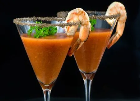 Gaspacho aux gambas