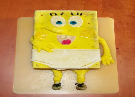 Gâteau bob l'éponge aux framboises