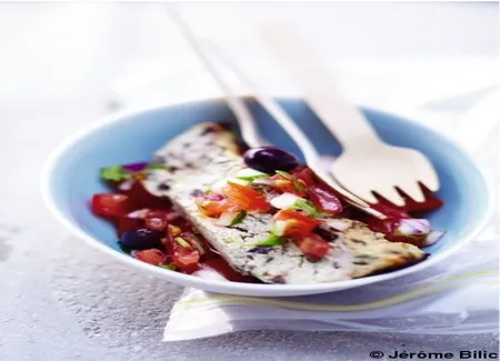 Gâteau à la ricotta et aux olives