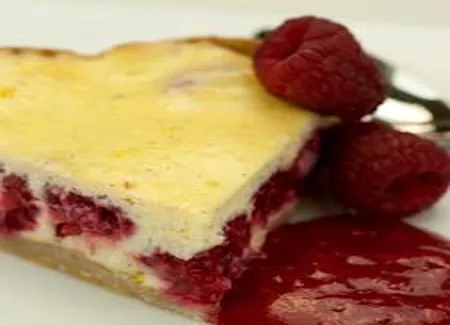 Gâteau au fromage et aux framboises