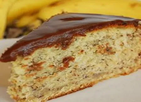 Gâteau aux bananes, glaçage aux barres mars