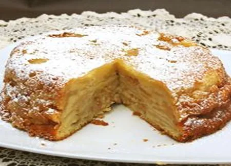 Gâteau aux pommes et amaretti