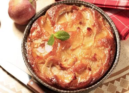 Gâteau basque aux pommes