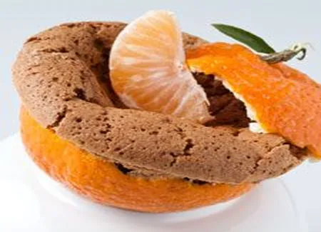 Gâteau chocolat et compote de clémentines