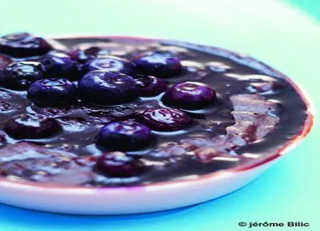 Gâteau chocolat-myrtilles