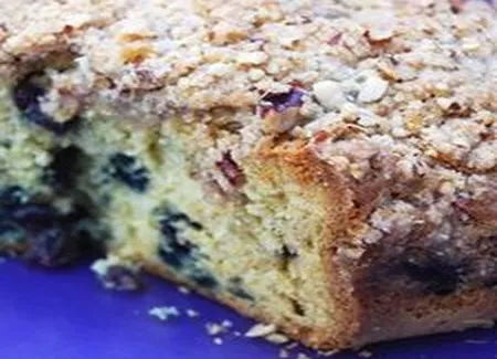 Gâteau croustillant aux bleuets