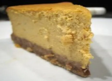 Gâteau fromage et citrouille avec croûte croquante