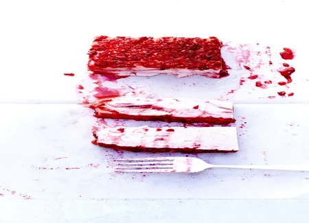 Gâteau guimauve et framboise