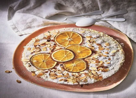 Gâteau magique aux amandes et fleur d'oranger