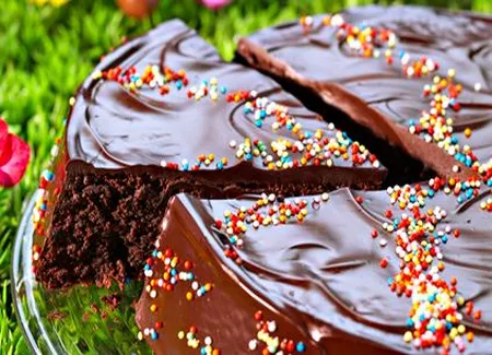 Gâteau multicolore au chocolat