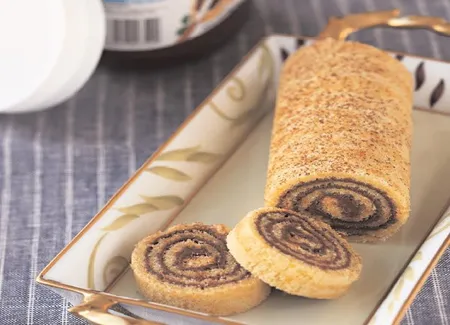 Gâteau roulé à l'orange et au nutella®