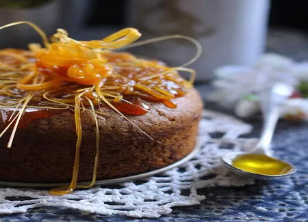 Gâteau sans oeuf, sans beurre, à l'huile d'olive