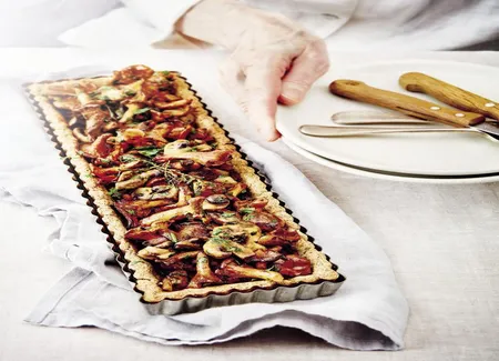 Gâteau-tarte aux champignons