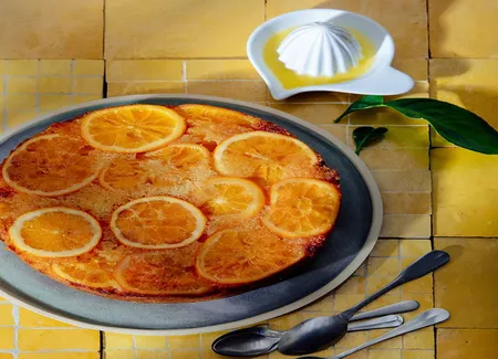Gâteau renversé aux oranges