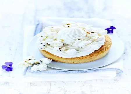 Gâteaux légers, pop-corn et crème