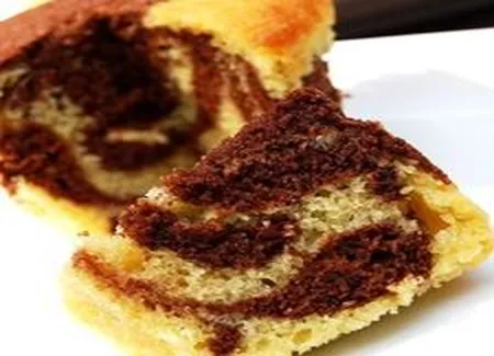 Gâteaux marbrés bananes-chocolat