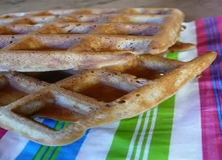 Gaufres au jambon et au fromage