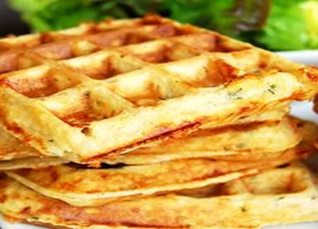 Gaufres au thon et aux fines herbes