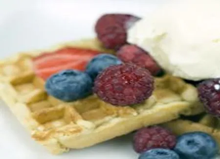 Gaufres aux petits fruits des champs