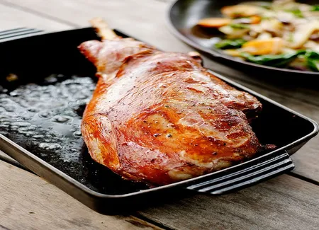 Gigot à l'anchoïade