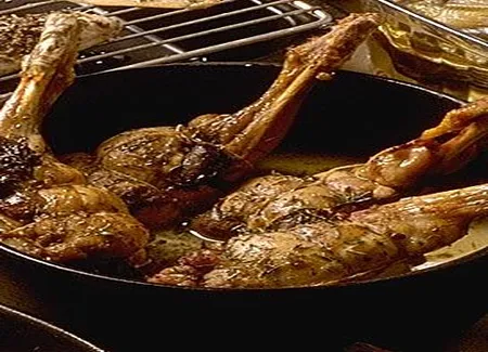Gigotins de lapin au jus de thym