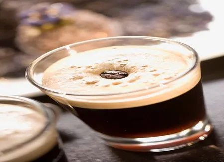 Glace à la ricotta au café