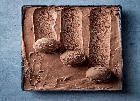 Glace au chocolat au lait